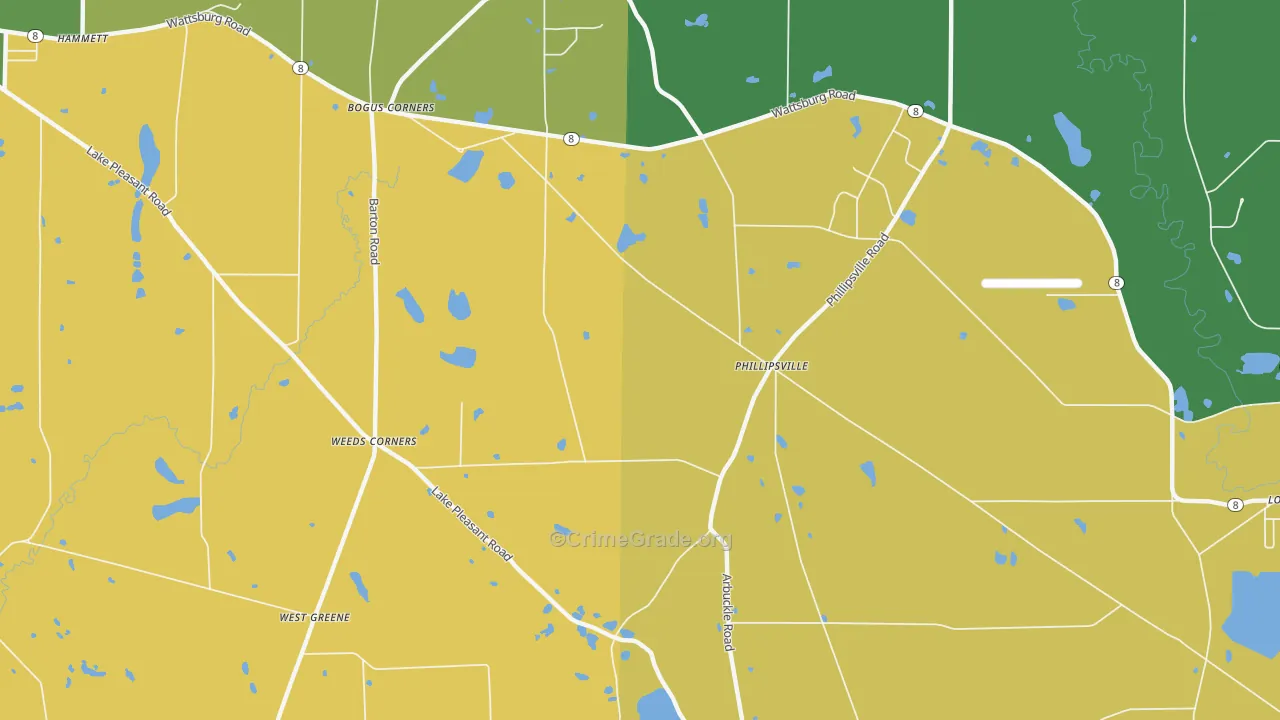 Phillipsville, PA Map of Vandalism Rates