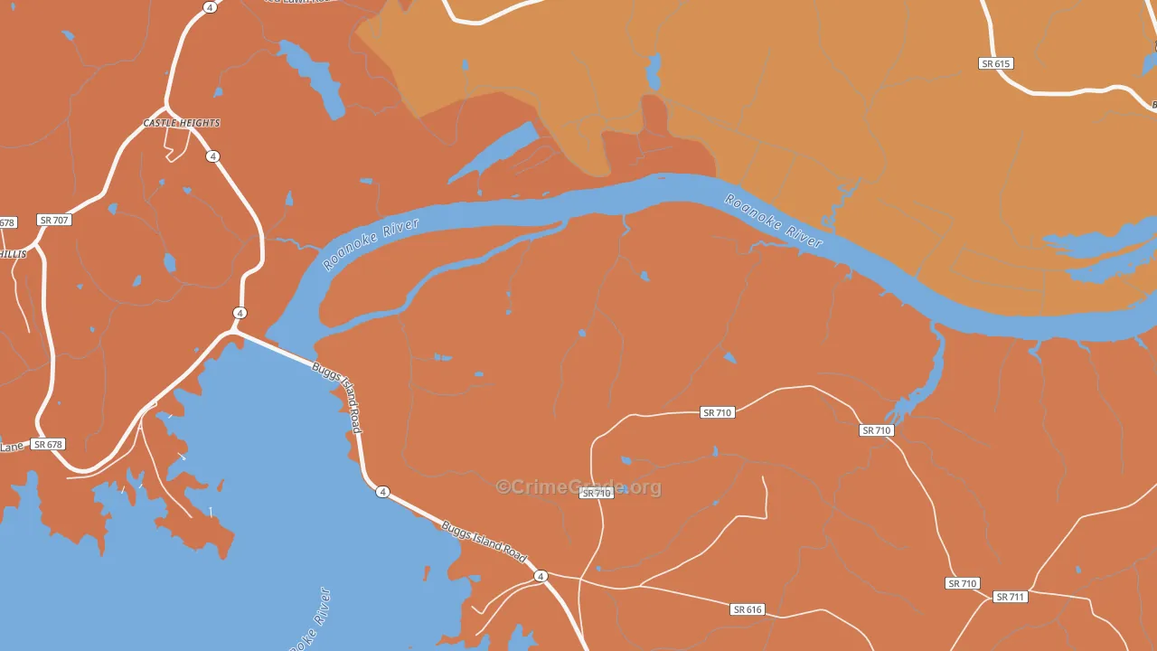 Phillis, VA Map of Vandalism Rates
