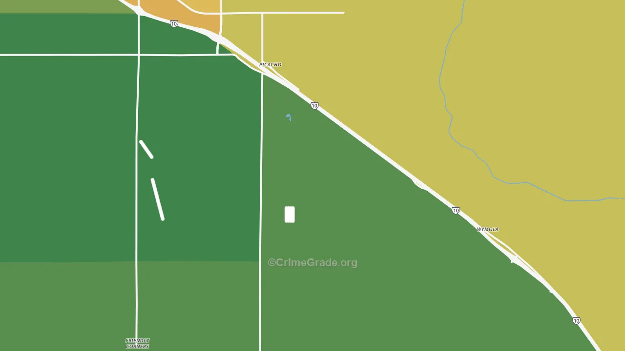 Picacho, AZ Map of Vandalism Rates