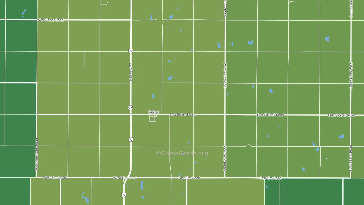 Pickrell, NE Map of Vandalism Rates