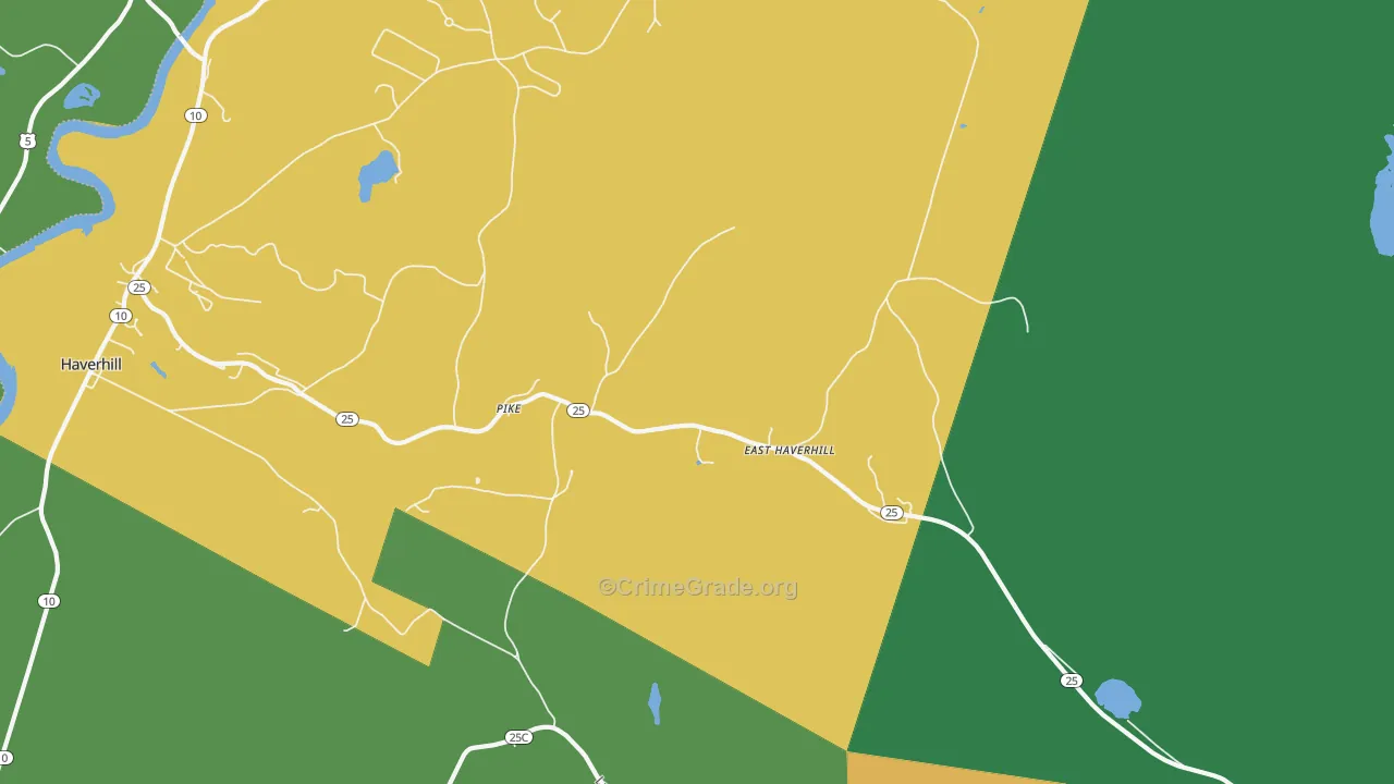 Pike, NH Map of Vandalism Rates