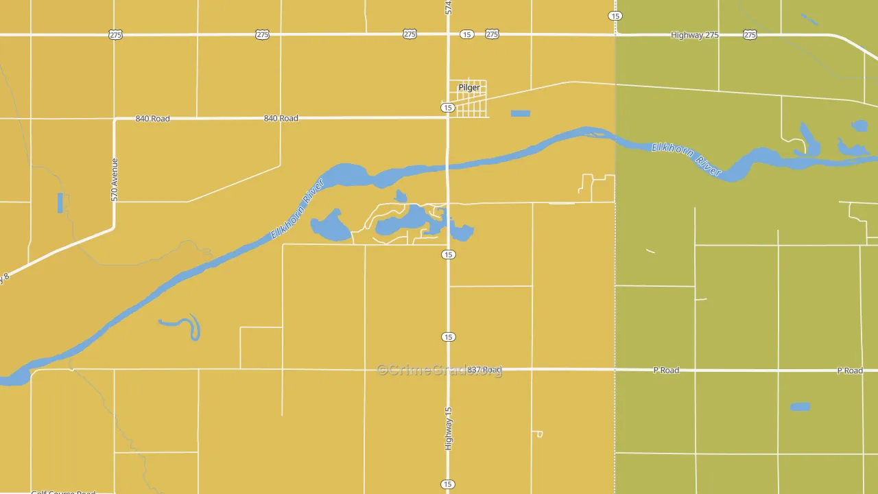 Pilger, NE Map of Vandalism Rates