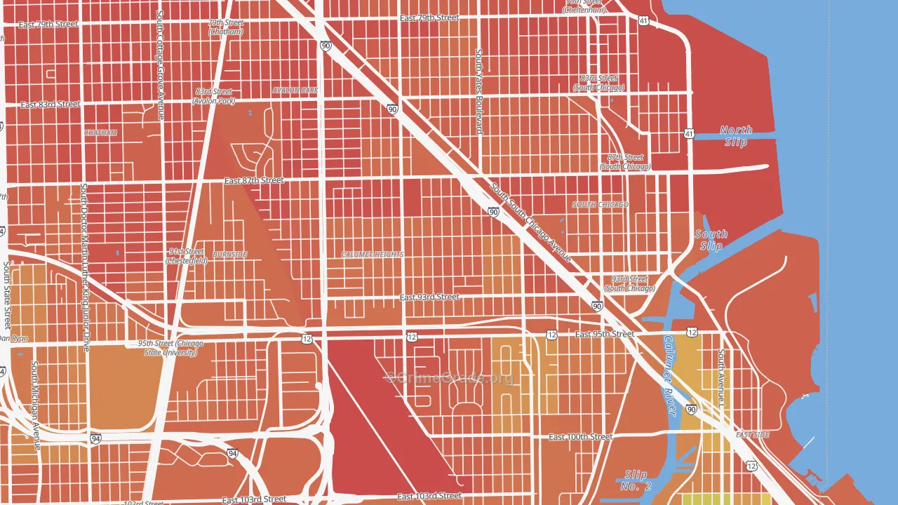 Pill Hill, Chicago, IL Map of Vandalism Rates