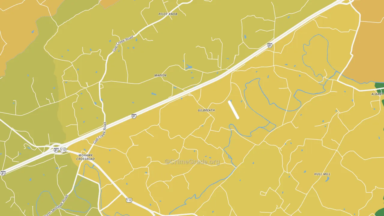 Pilot Knob, TN Map of Vandalism Rates