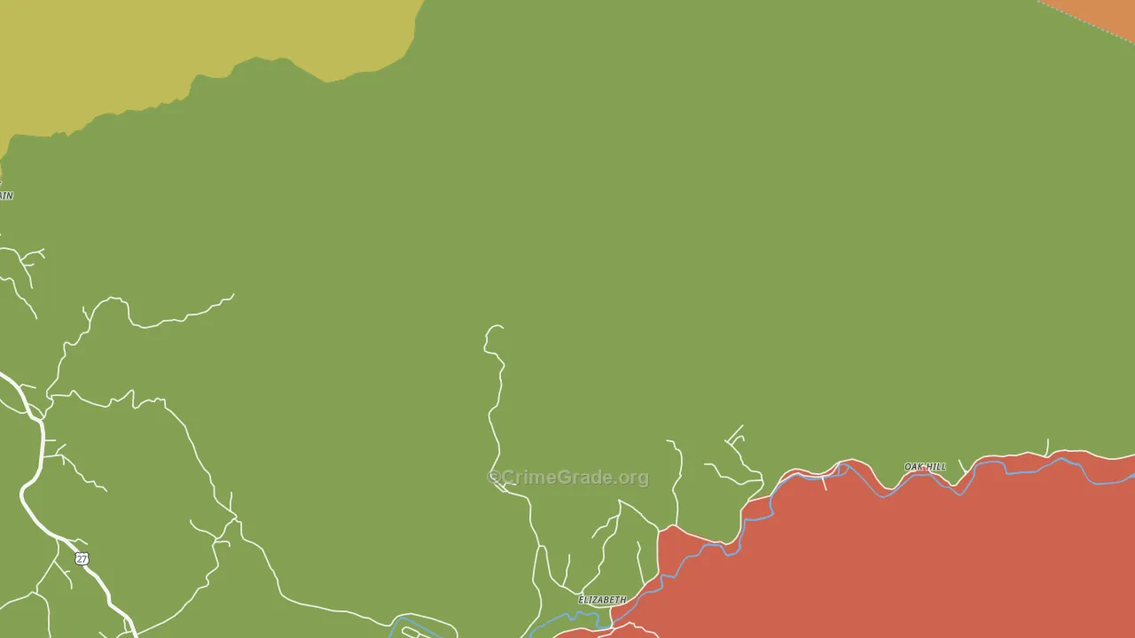 Pilot Mountain, TN Map of Vandalism Rates