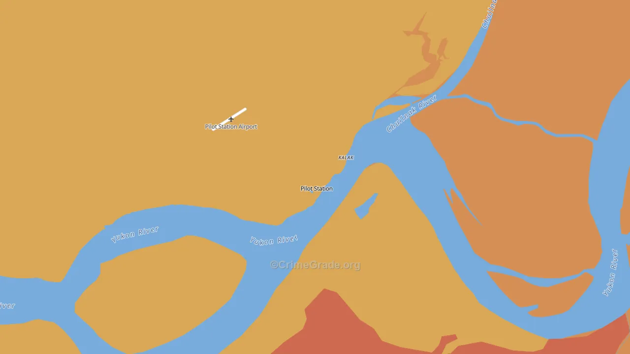 Pilot Station, AK Map of Vandalism Rates