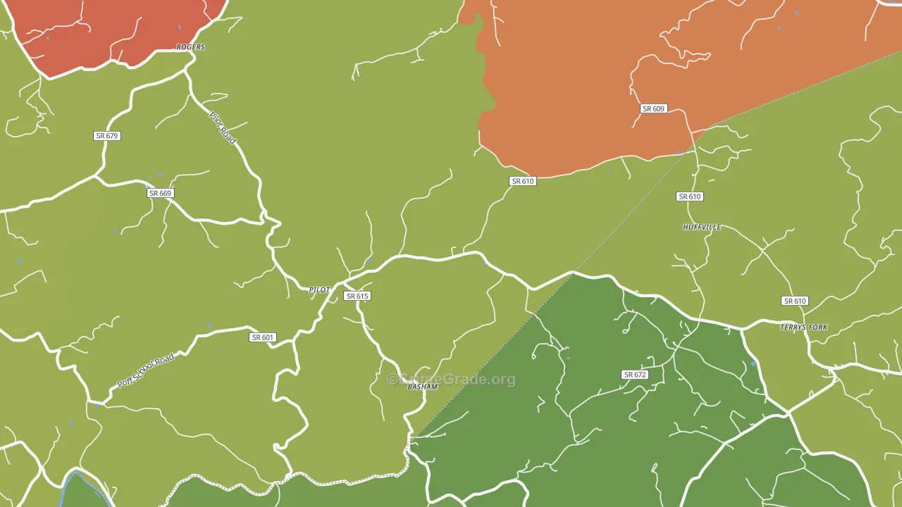 Pilot, VA Map of Vandalism Rates