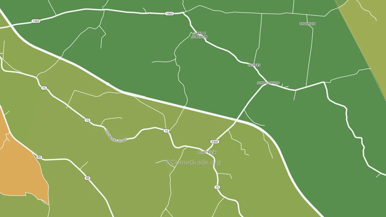 Pilot View, KY Map of Vandalism Rates