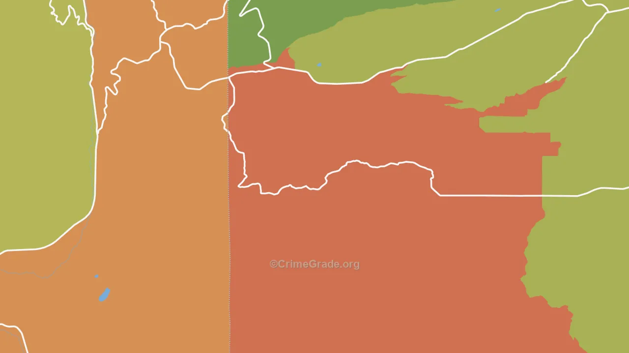 Pine Grove, OR Map of Vandalism Rates