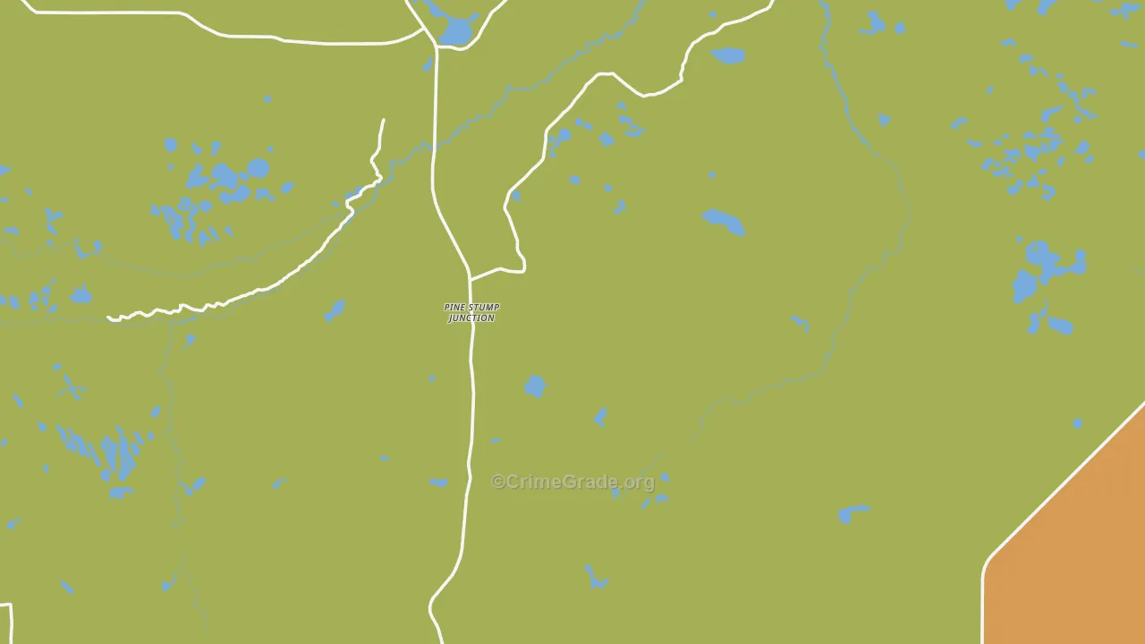 Pine Stump Junction, MI Map of Vandalism Rates