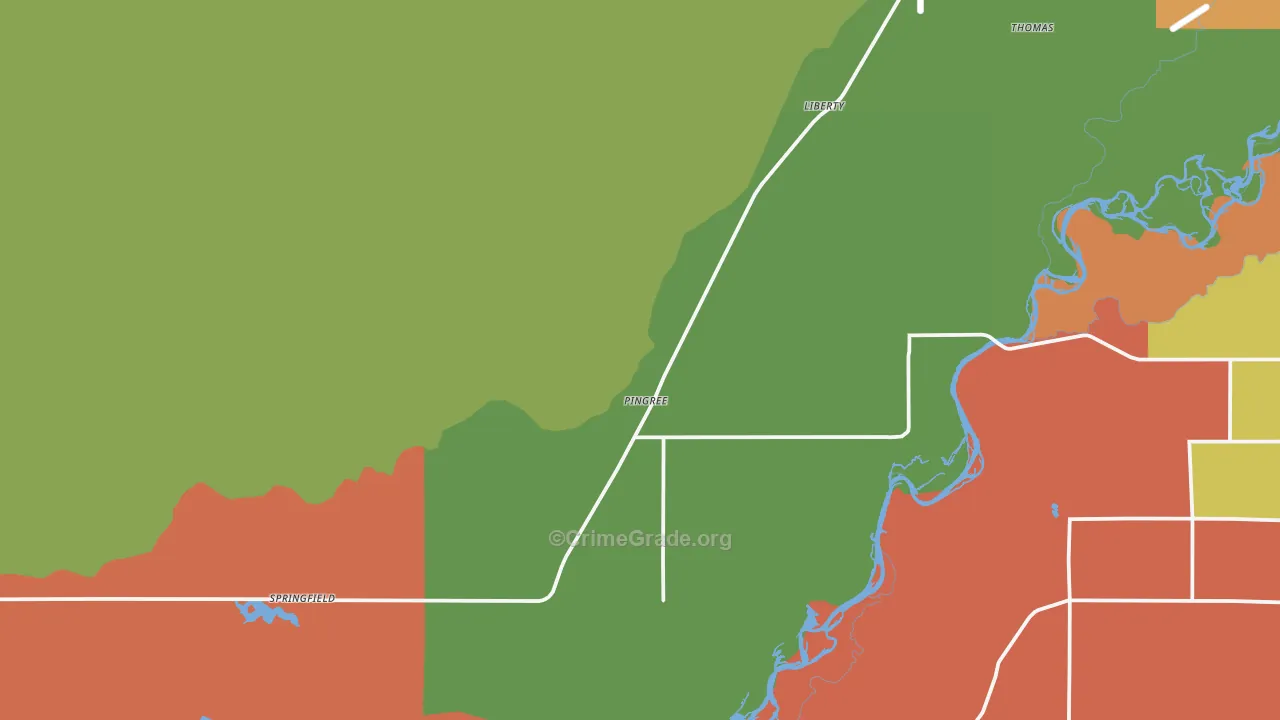 Pingree, ID Map of Vandalism Rates
