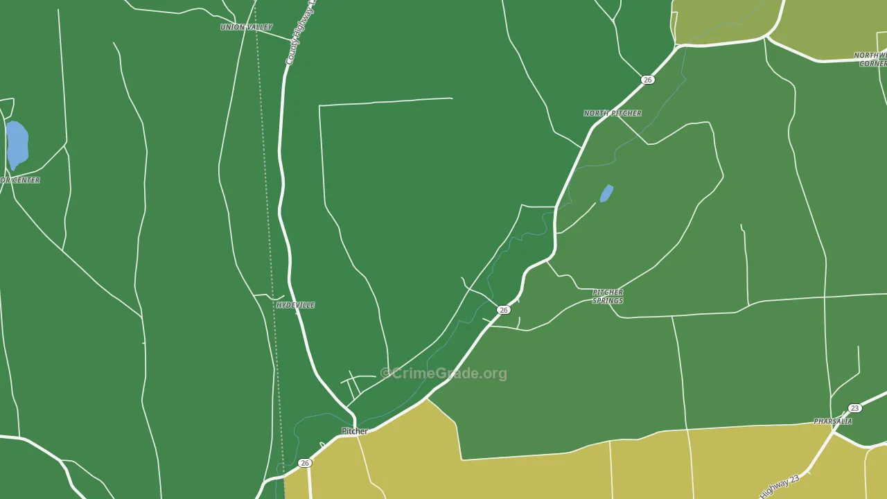 Pitcher, NY Map of Vandalism Rates