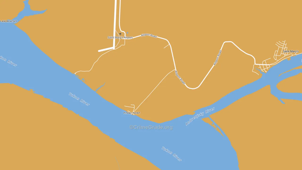 Pitkas Point, AK Map of Vandalism Rates