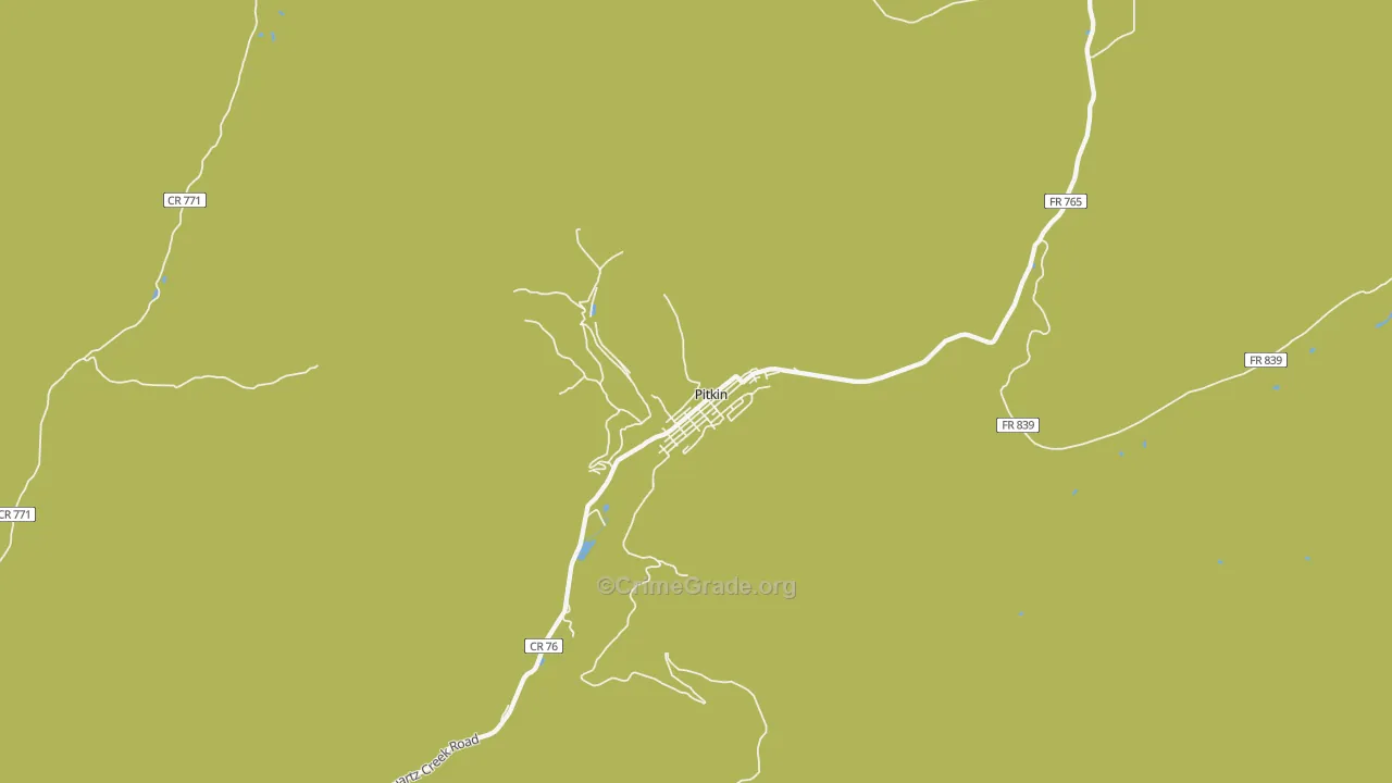 Pitkin, CO Map of Vandalism Rates