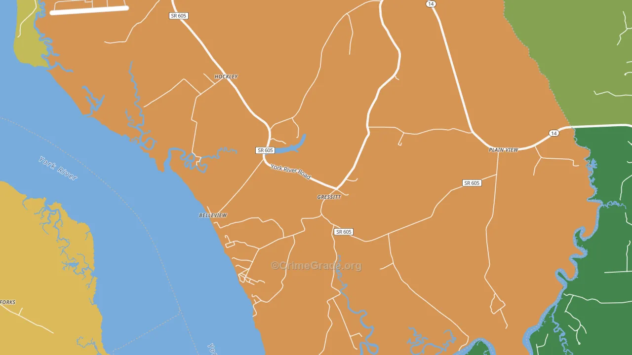 Plain View, VA Map of Vandalism Rates