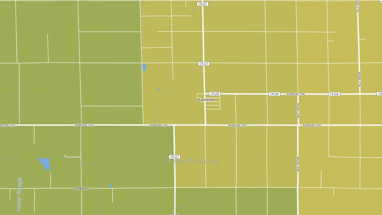 Plainview, CA Map of Vandalism Rates