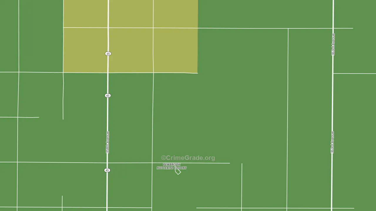 Plainview Colony, SD Map of Vandalism Rates
