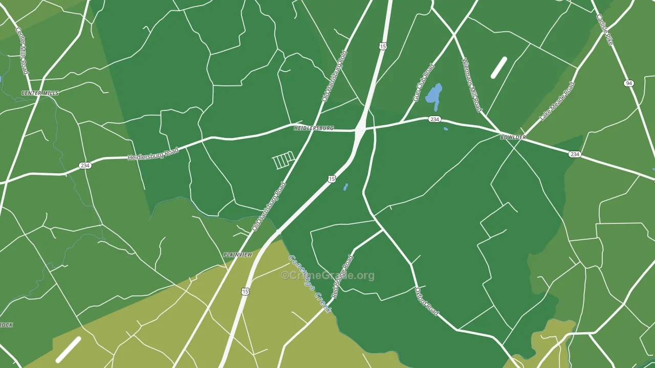 Plainview, PA Map of Vandalism Rates