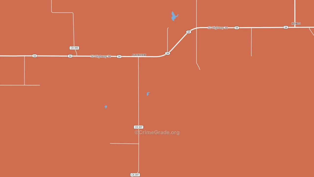 Plainview, SD Map of Vandalism Rates