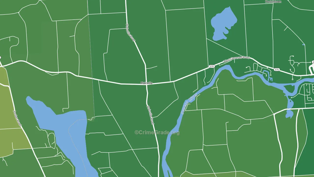 Plainville, NY Map of Vandalism Rates