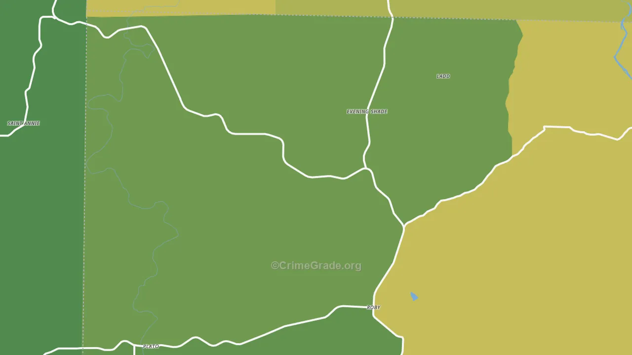 Plato, MO Map of Vandalism Rates
