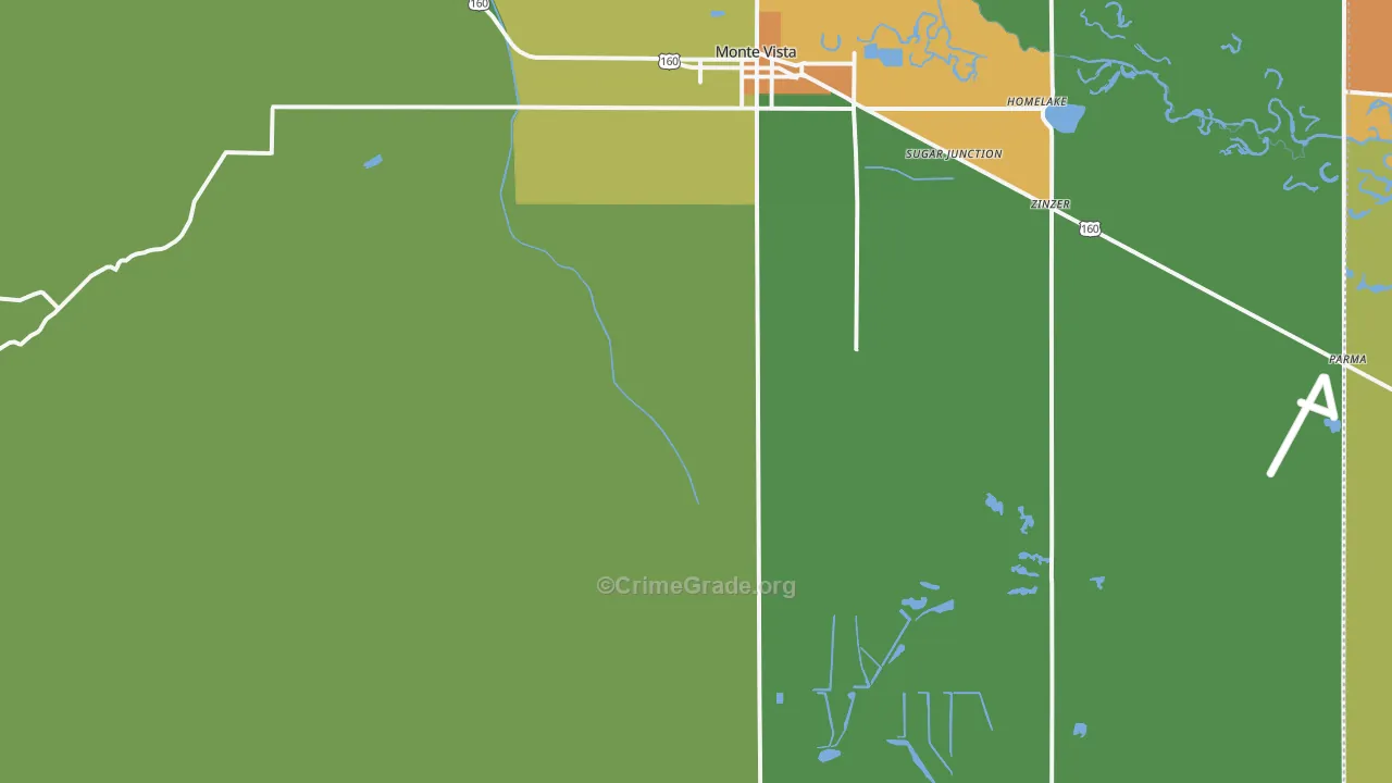 Platoro, CO Map of Vandalism Rates