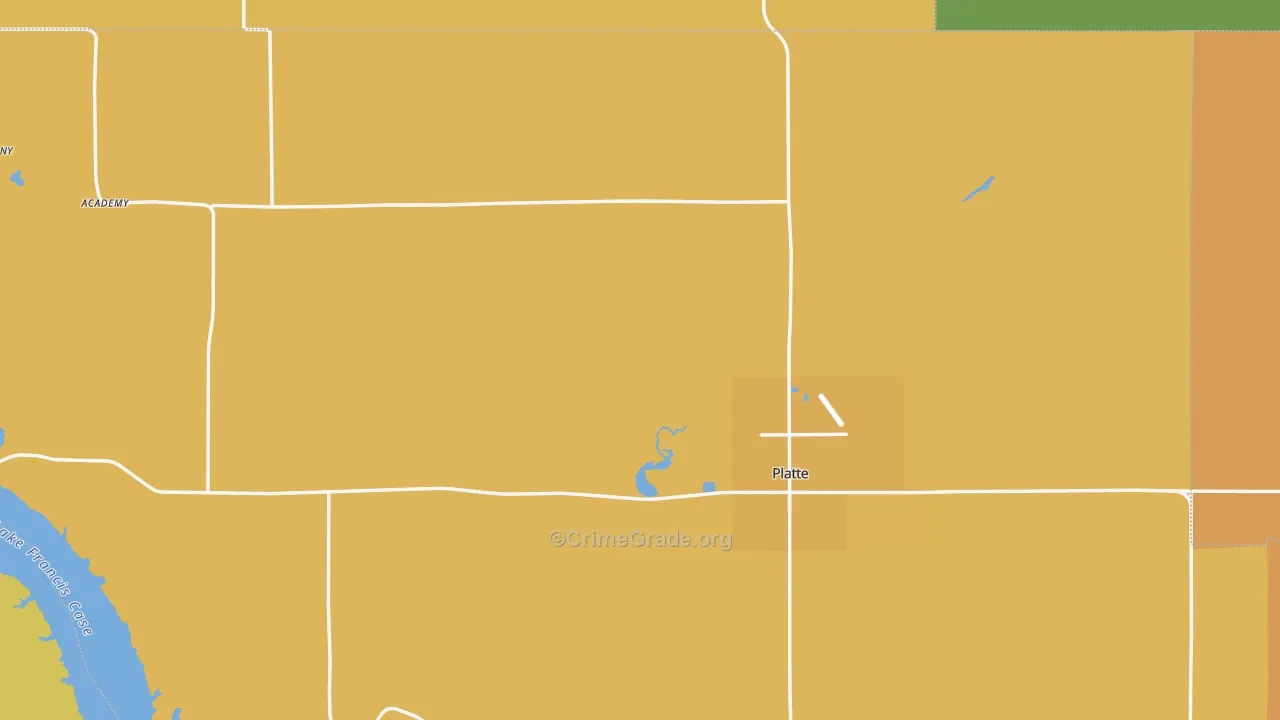 Platte, SD Map of Vandalism Rates