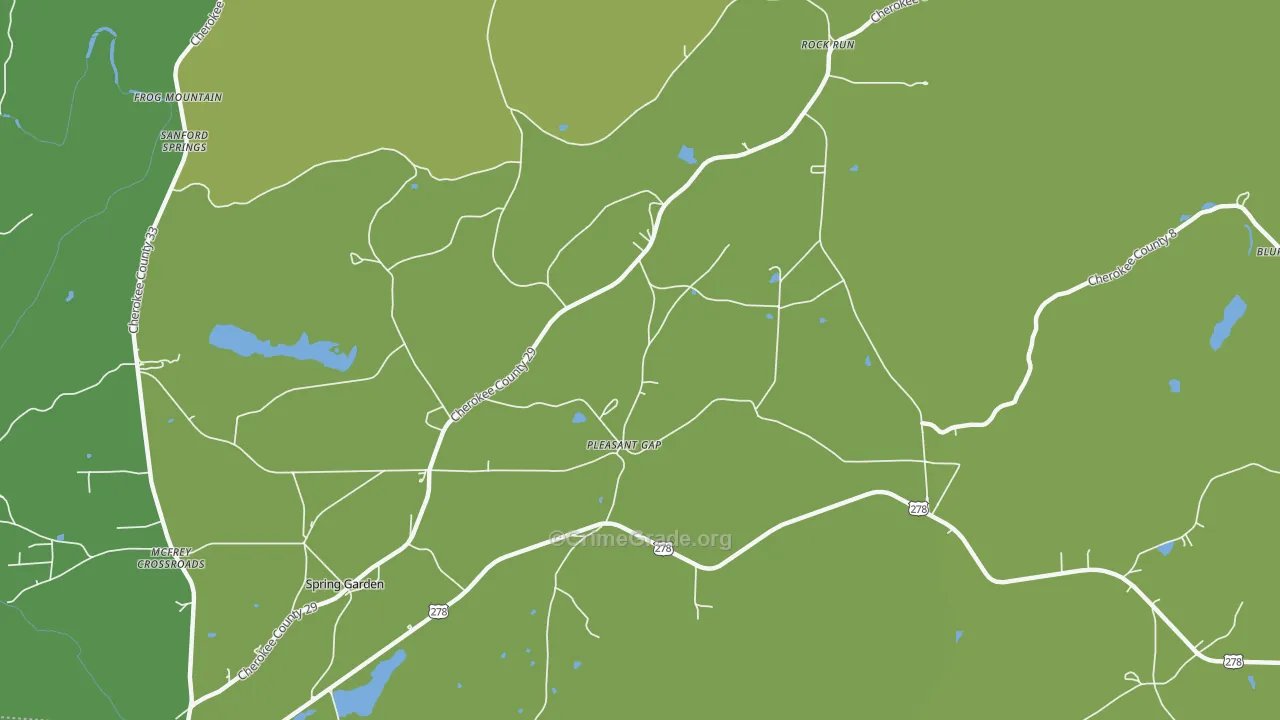 Pleasant Gap, AL Map of Vandalism Rates