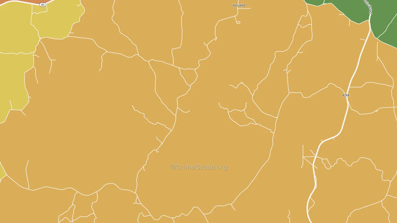 Pleasant Grove Estates, AL Map of Vandalism Rates