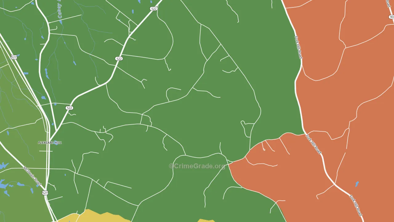 Pleasant Hill, SC Map of Vandalism Rates