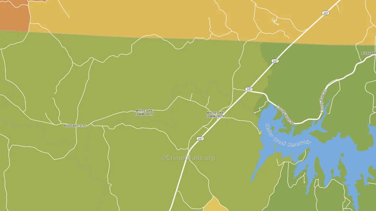 Pleasant Site, AL Map of Vandalism Rates