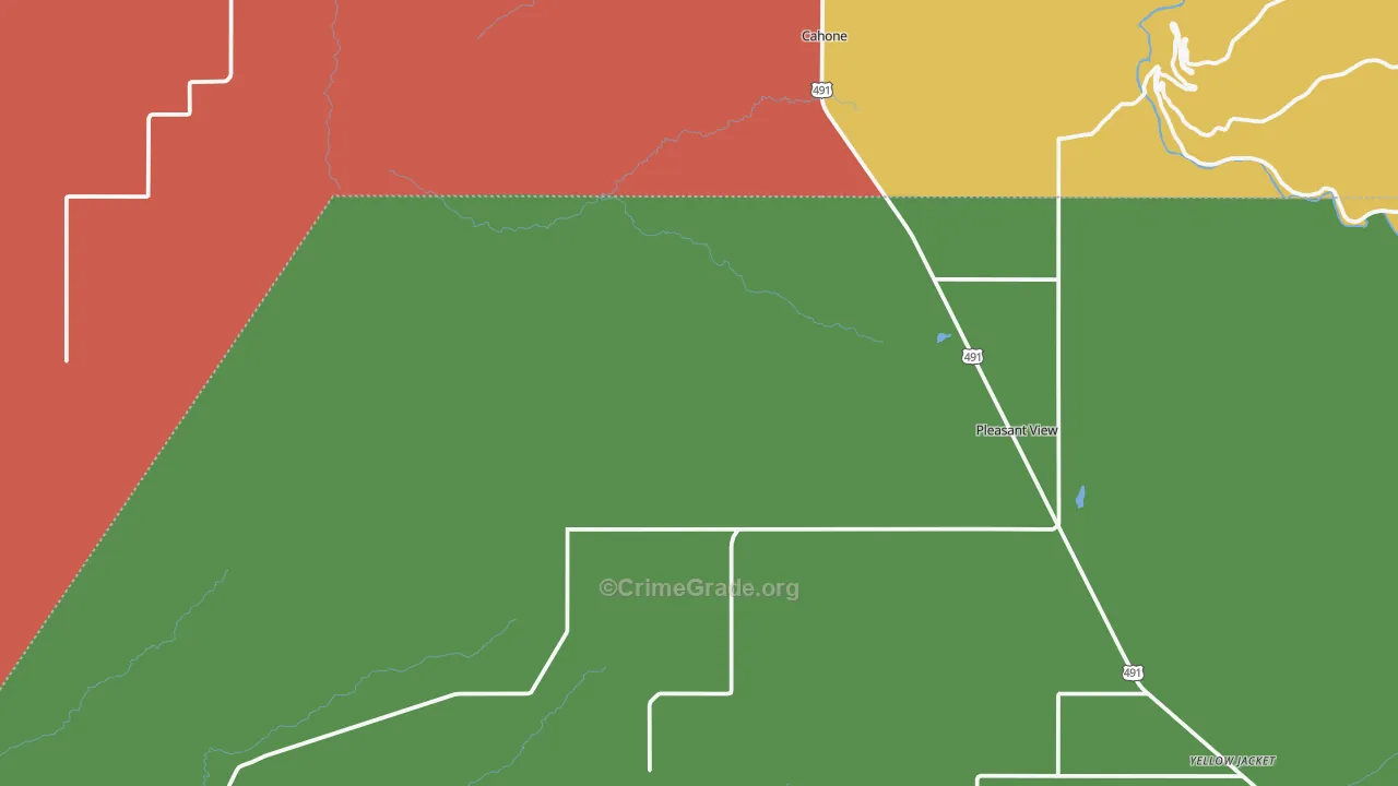 Pleasant View, CO Map of Vandalism Rates