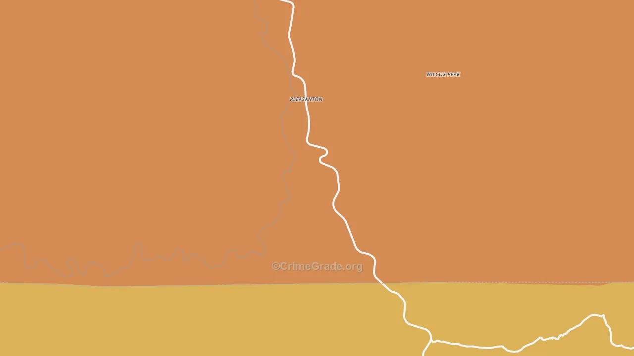 Pleasanton, NM Map of Vandalism Rates