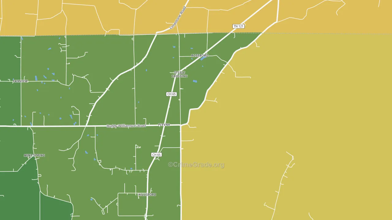 Plevna, AL Map of Vandalism Rates