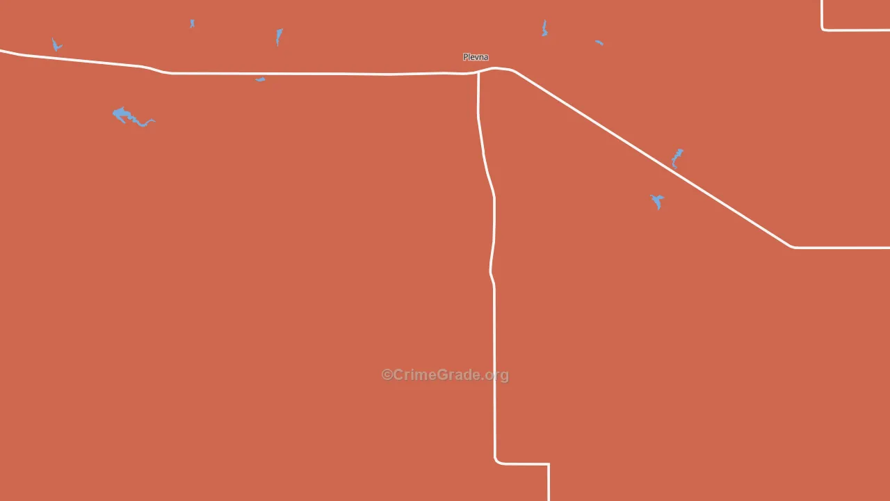 Plevna, MT Map of Vandalism Rates