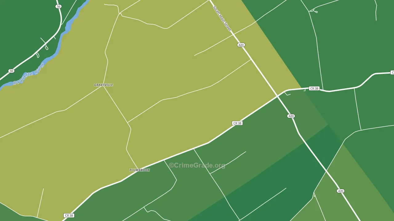 Plumbrook, NY Map of Vandalism Rates