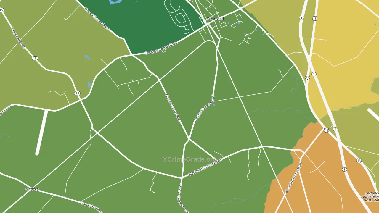 Point Breeze, DE Map of Vandalism Rates