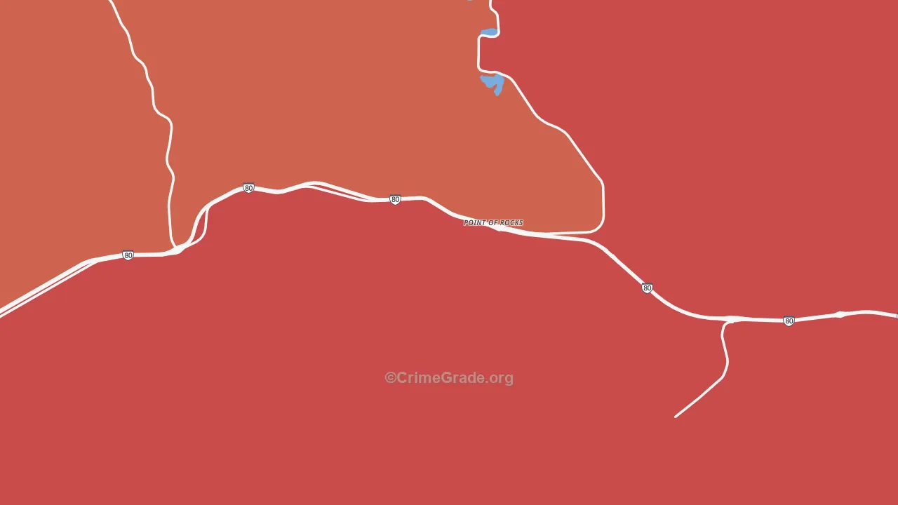 Point Of Rocks, WY Map of Vandalism Rates