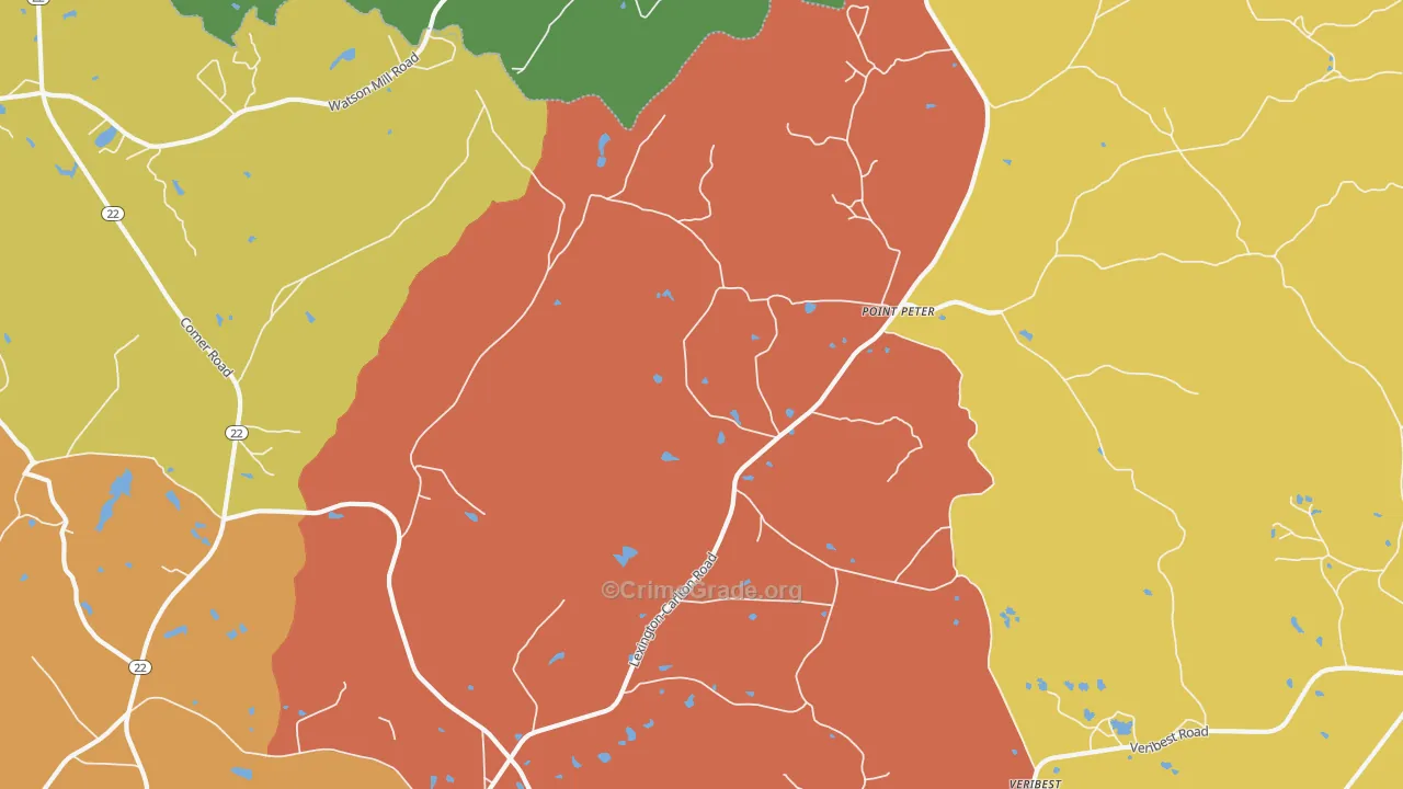 Point Peter, GA Map of Vandalism Rates