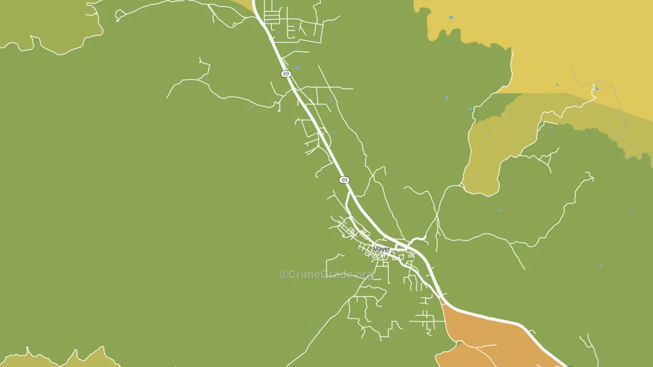 Poland Junction, AZ Map of Vandalism Rates
