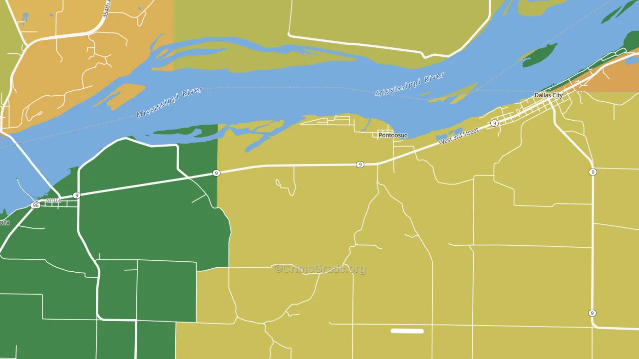 Pontoosuc, IL Map of Vandalism Rates