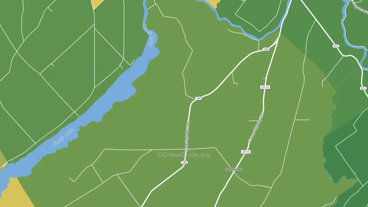 Pope Mills, NY Map of Vandalism Rates