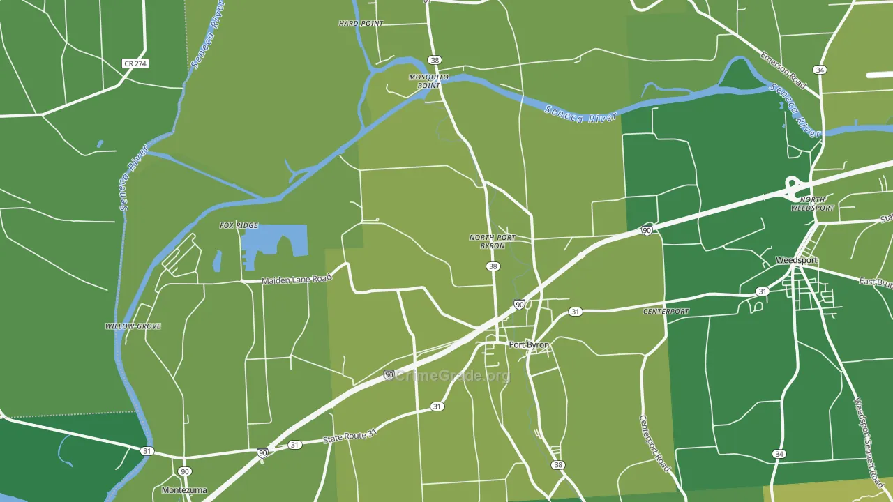 Port Byron, NY Map of Vandalism Rates