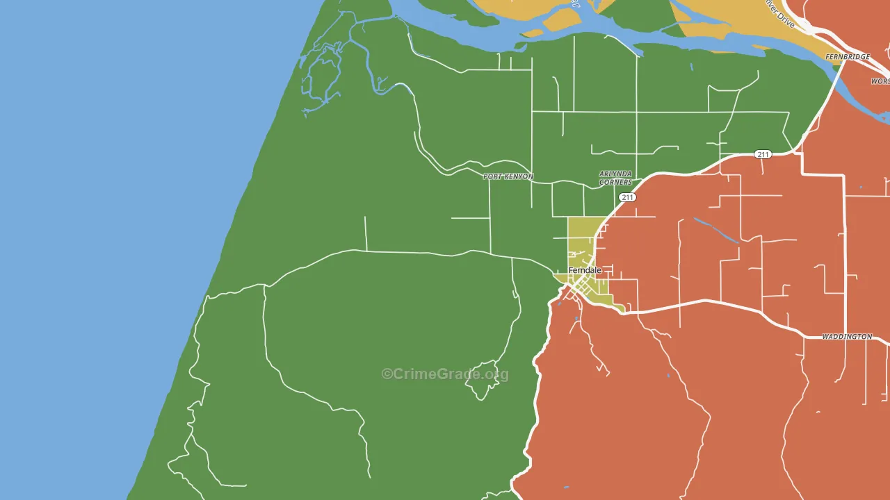Port Kenyon, CA Map of Vandalism Rates