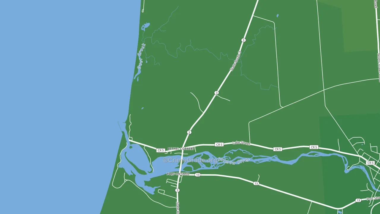 Port Ontario, NY Map of Vandalism Rates