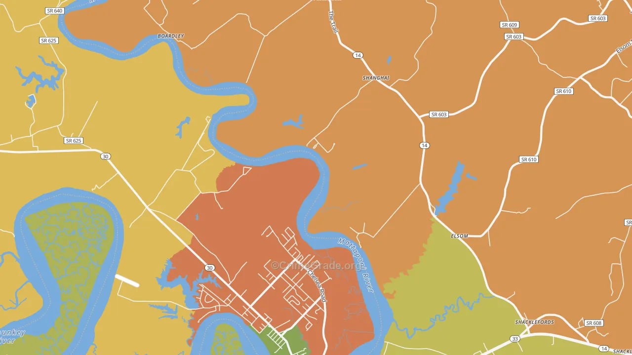 Port Richmond, VA Map of Vandalism Rates