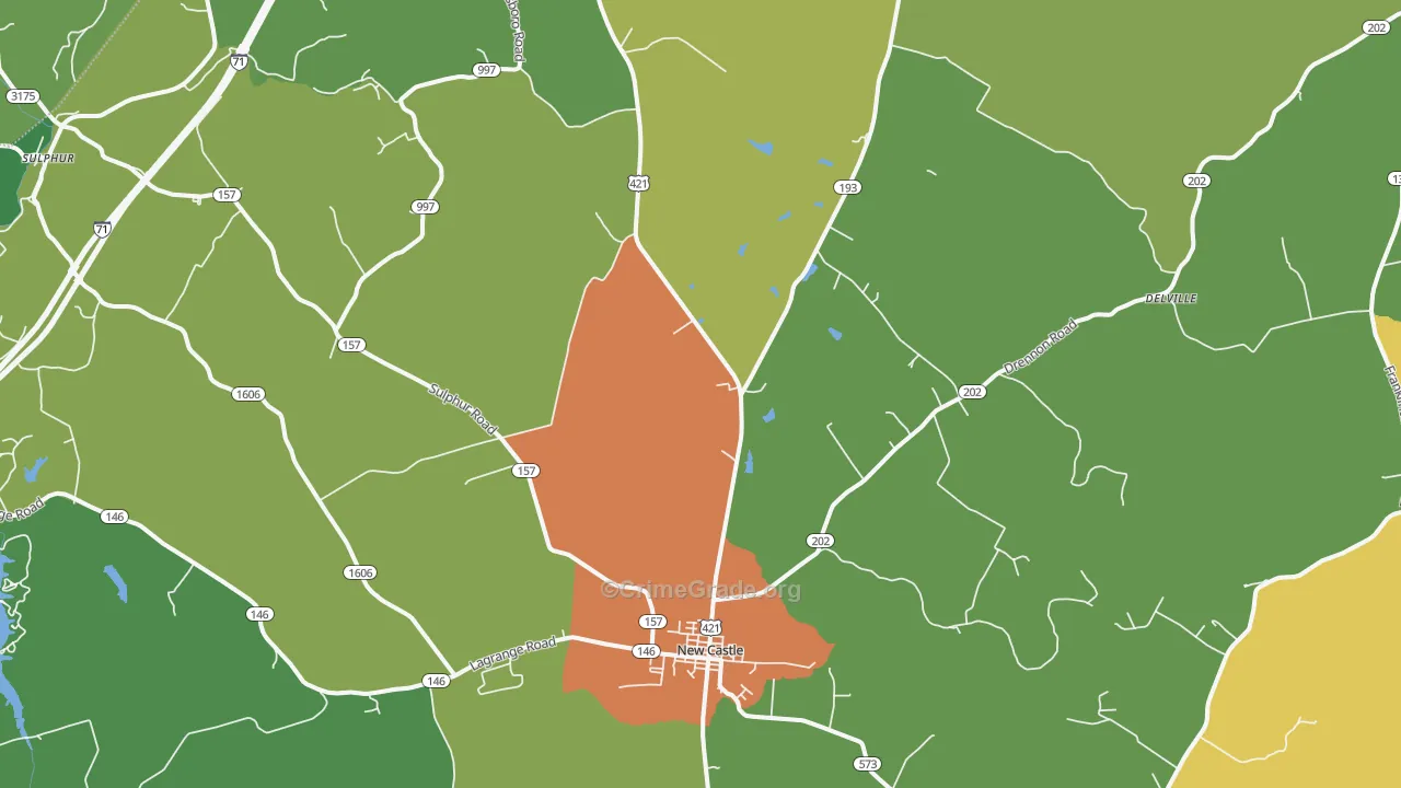 Port Royal, KY Map of Vandalism Rates