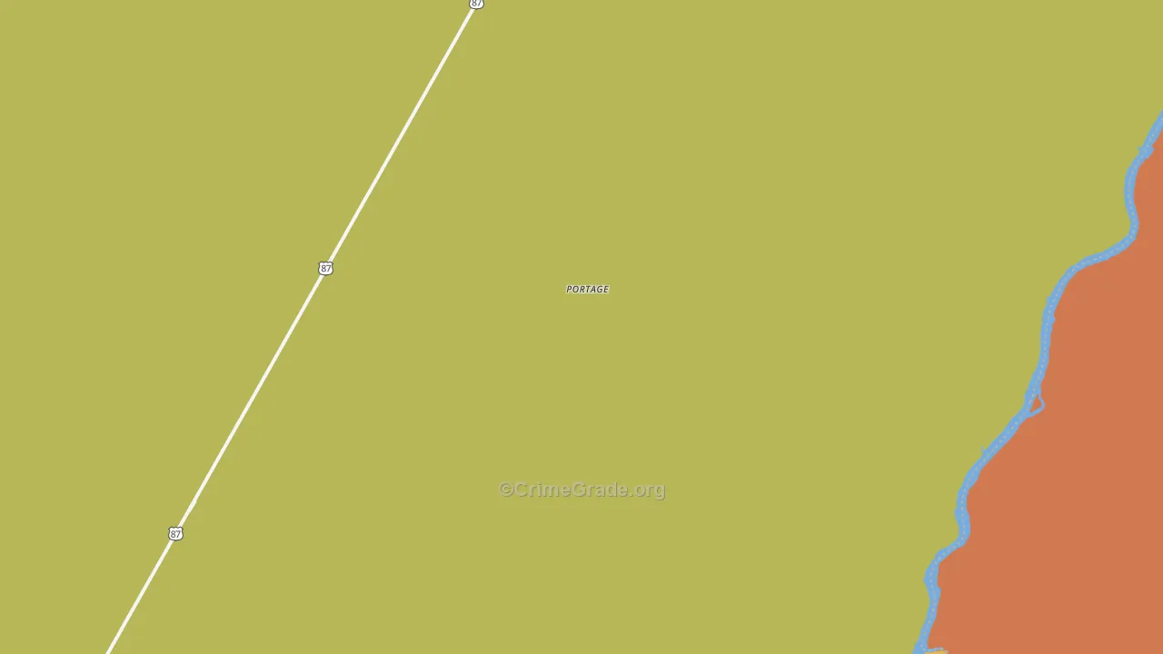 Portage, MT Map of Vandalism Rates