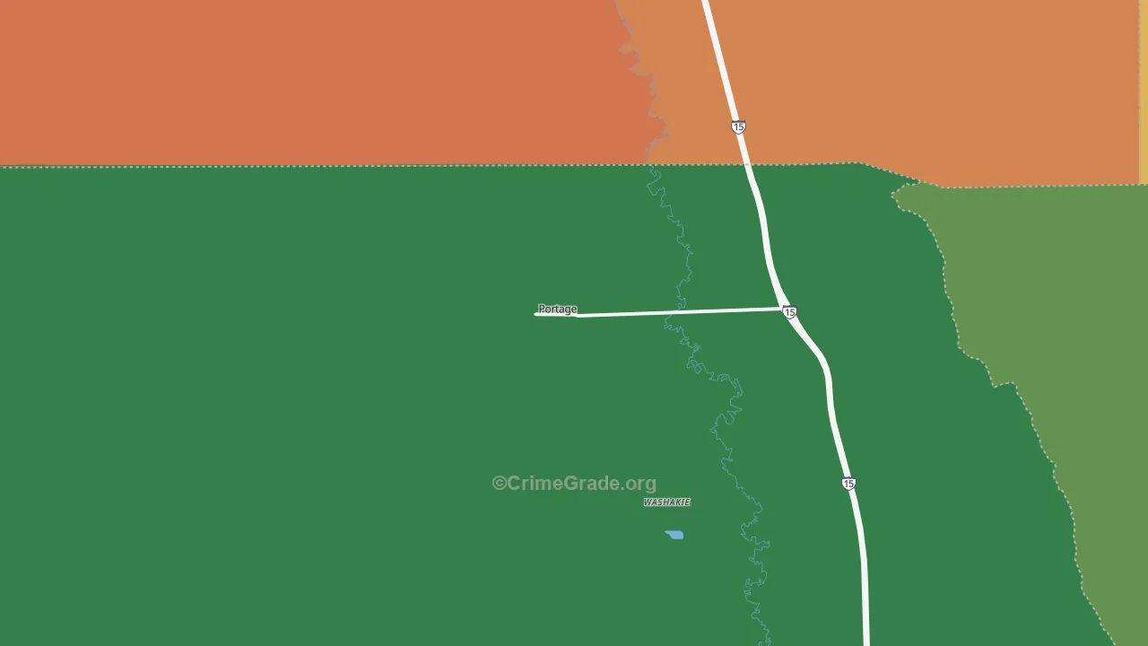 Portage, UT Map of Vandalism Rates