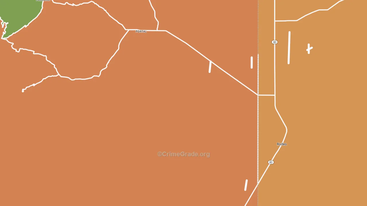 Portal, AZ Map of Vandalism Rates